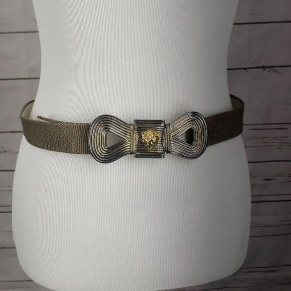 Mimi Di N Vintage Infinity Lion‎ Belt bow decoration closure1986
